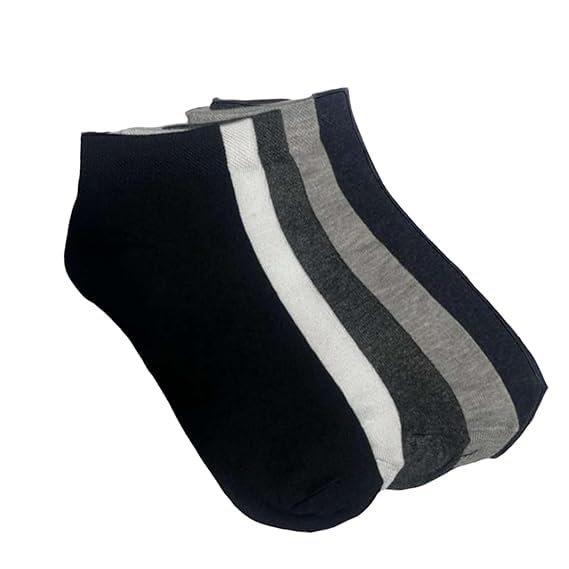 Version 1.0.0 Casual Cushion Cotton Ankle Socks for Women (Pack of 5, Multicolor) - Image 1