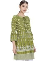 Women's Rayon Floral Printed Short Kurti Tops for Women - Image 2