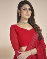 Women Embellished Saree with Tassels - Image 5