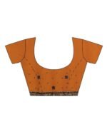 Heavy Work Party Wear Saree with Unstitched Blouse - Image 3