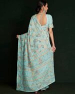 Embroidered Georgette Saree - Image 5