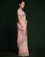 Embroidered Georgette Saree - Image 5