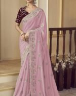 Women Premium Fashion Ethnic Saree - Image 2