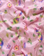 Floral Print Saree with Tassels - Image 4